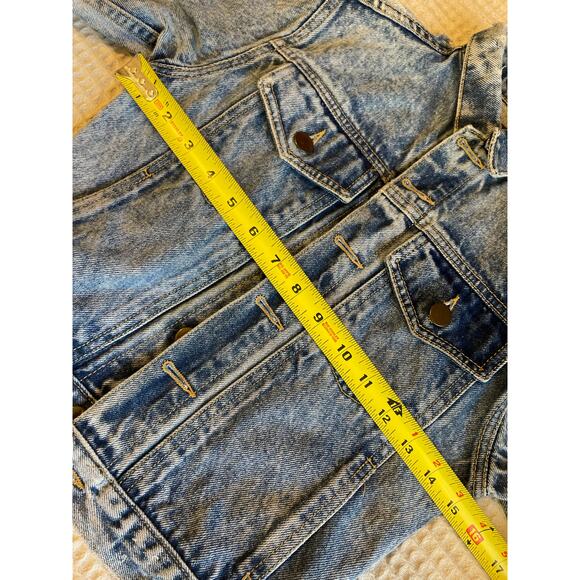 VTG High Sierra by Mervyn’s Children’s Medium Wash Distressed Denim Jacket Large - Picture 5 of 13
